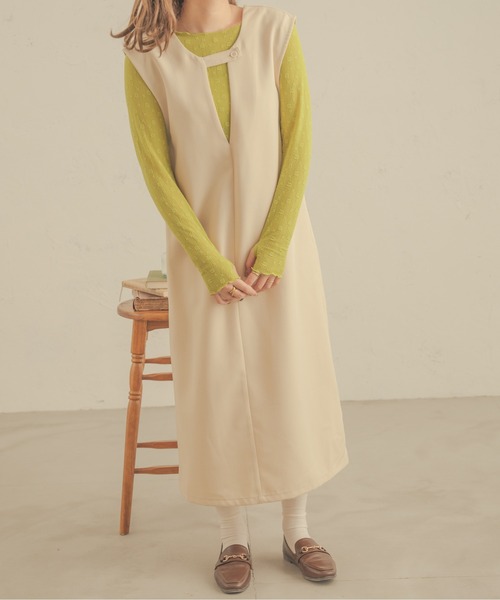 Ambre Neige(アンブルネージュ)の「花柄メロー指穴トップス/【WEB/EC限定商品】(Tシャツ/カットソー・レディース・ライトブラウン/アイボリー/ベージュ/ライトグリーン・FREE)」の18枚目の写真