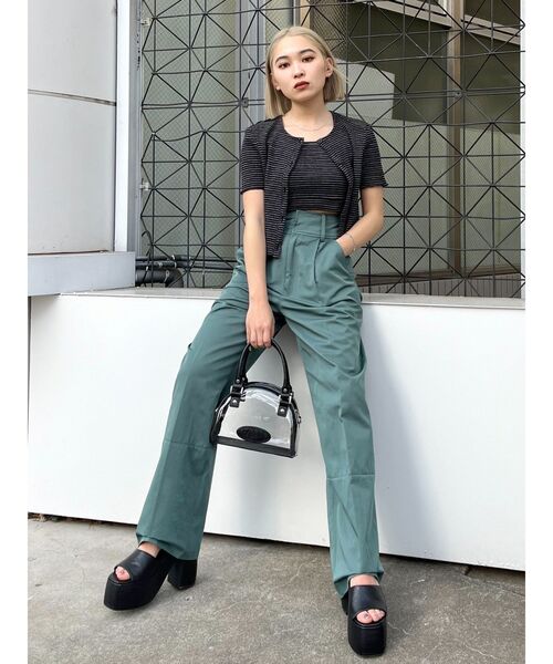 EMODA（エモダ）の「コンパクトカーディガンツインセット（アンサンブル・レディース・ホワイト/ブラック/グリーン/その他/その他1・FREE）」の10枚目の写真