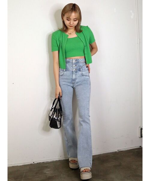 EMODA（エモダ）の「コンパクトカーディガンツインセット（アンサンブル・レディース・ホワイト/ブラック/グリーン/その他/その他1・FREE）」の19枚目の写真