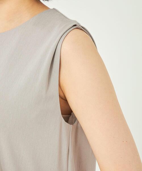 green label relaxing（グリーンレーベルリラクシング）の「＜Oggiコラボ＞［size SHORT/TALLあり］Aライン ティアード ワンピース（ワンピース・レディース・ブラック/ケリー/ライトグレー・FREE/SHORT/TALL）」の18枚目の写真