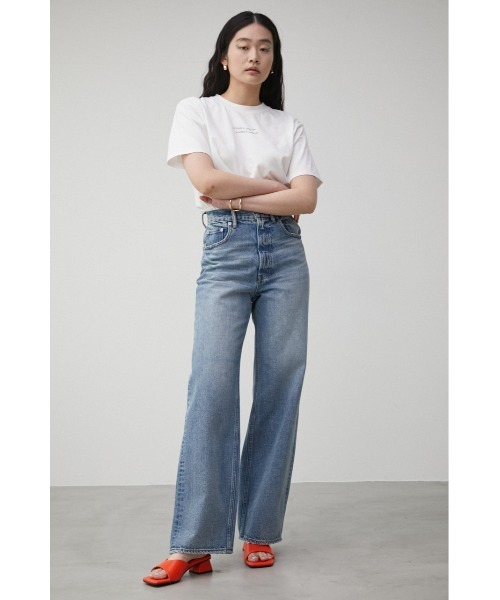 AZUL by moussy（アズールバイマウジー）の「FAUX LEATHER LOW HEEL SANDALS/フェイクレザーローヒールサンダル（サンダル・レディース・シルバー/ブラック/アイボリー/オレンジ・SMALL/MEDIUM/LARGE）」の7枚目の写真