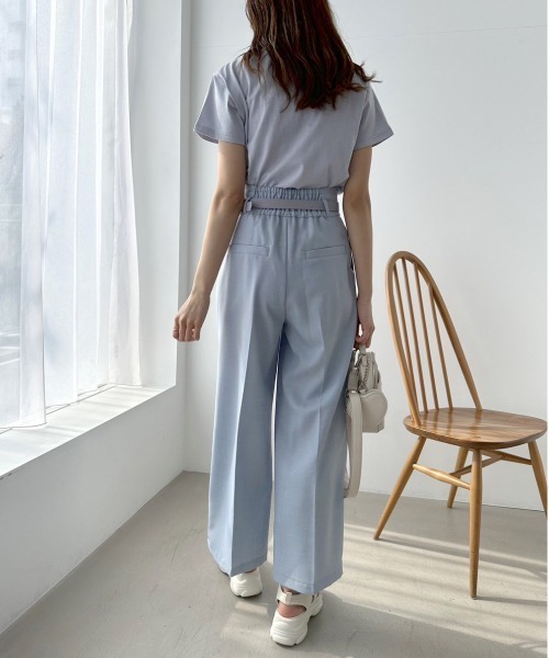 OLIVE des OLIVE（オリーブデオリーブ）の「PLAYFUL Tシャツ　1031060210（Tシャツ/カットソー・レディース・スミクロ/イエロー/オフホワイト/サックスブルー/ピンク・FREE）」の14枚目の写真