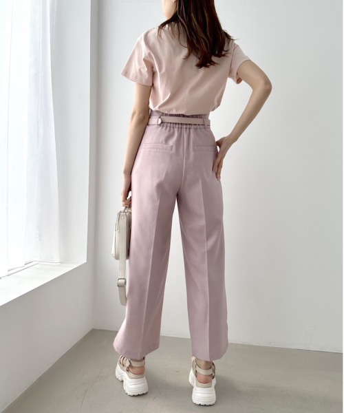 OLIVE des OLIVE（オリーブデオリーブ）の「PLAYFUL Tシャツ　1031060210（Tシャツ/カットソー・レディース・スミクロ/イエロー/オフホワイト/サックスブルー/ピンク・FREE）」の17枚目の写真