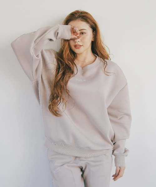 KARE(ケア)の「【KARE】ロゴプルオーバー(スウェット・レディース・グレー/ブラック・FREE)」の5枚目の写真