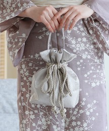 utatane | 巾着バッグ　メタリック　日本製(和装小物)