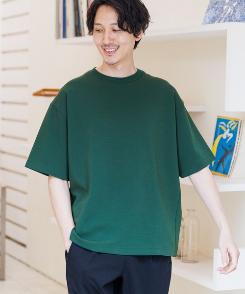 GLOBAL WORK(グローバルワーク)の「ライトクッションCOOLクルー/半袖/163730(Tシャツ/カットソー・メンズ・ライトグレー/ブルー/グリーン/ホワイト系その他2/ベージュ系その他3/チャコールグレー/ブラック・X-LARGE/SMALL/LARGE/MEDIUM)」の1枚目の写真