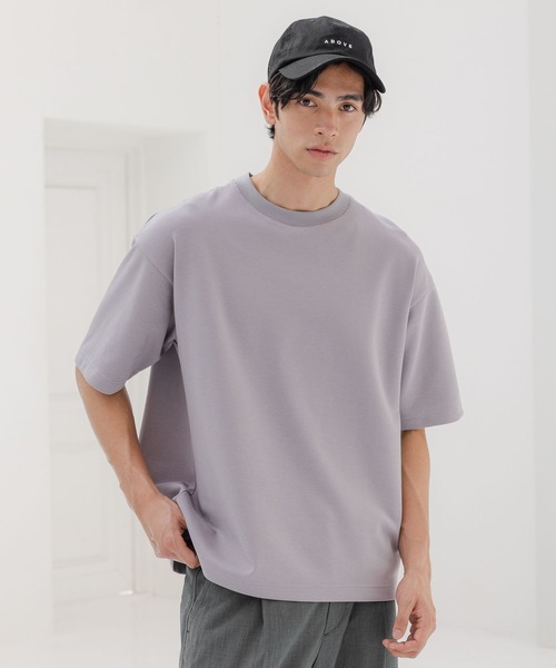 GLOBAL WORK(グローバルワーク)の「ライトクッションCOOLクルー/半袖/163730(Tシャツ/カットソー・メンズ・ライトグレー/ブルー/グリーン/ホワイト系その他2/ベージュ系その他3/チャコールグレー/ブラック・X-LARGE/SMALL/LARGE/MEDIUM)」の5枚目の写真
