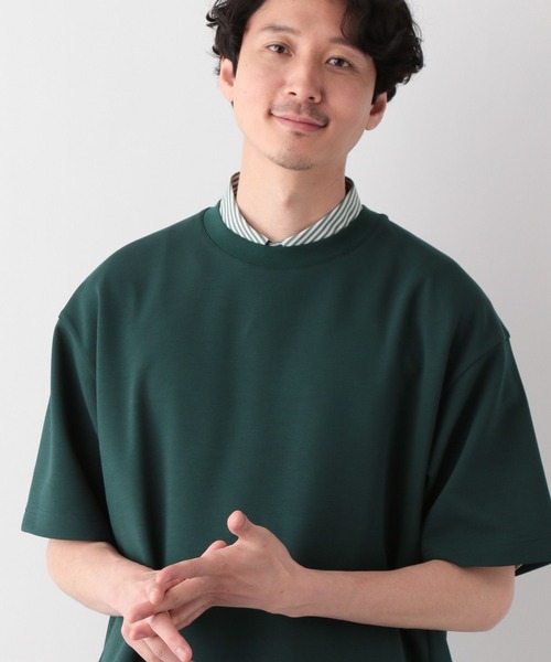 GLOBAL WORK(グローバルワーク)の「ライトクッションCOOLクルー/半袖/163730(Tシャツ/カットソー・メンズ・ライトグレー/ブルー/グリーン/ホワイト系その他2/ベージュ系その他3/チャコールグレー/ブラック・X-LARGE/SMALL/LARGE/MEDIUM)」の16枚目の写真
