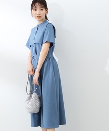 N.(N. Natural Beauty Basic) | ◆スクエアケープシャツワンピース(シャツワンピース)