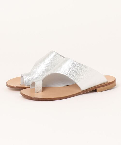 FABIO RUSCONI(ファビオルスコーニ)の「【FABIO RUSCONI/ファビオルスコーニ】ミュール フラット サムリング レザー サンダル(サンダル・レディース・ブラック/シルバー/プラチナム・36/37/38)」の6枚目の写真