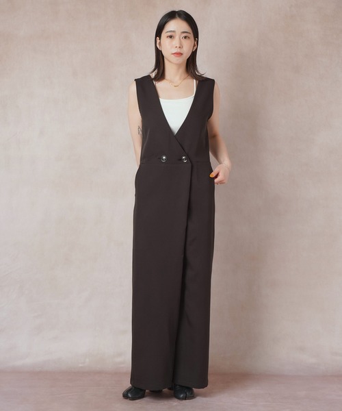 Lull（ルル）の「【Lull / ルル】リサイクルコットン カップ付きキャミソール（タンクトップ・レディース・ブラウン/ホワイト/ブラック/ブルー・ONESIZE）」の19枚目の写真