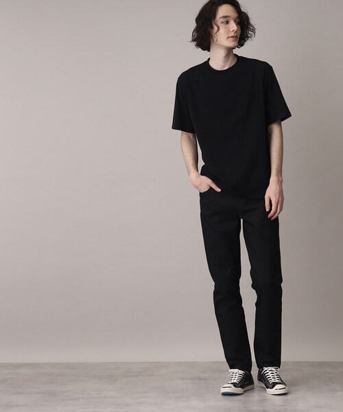 THE SHOP TK （ザ ショップ ティーケー ）の「◆【リサイクル原料使ったサスティナブル素材】サーキュラーメランジTシャツ（Tシャツ/カットソー・メンズ・ライトグレー/ライトグリーン/ブラック/ネイビー・01/02/03）」の16枚目の写真