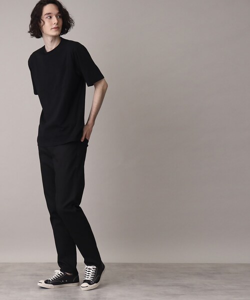 THE SHOP TK （ザ ショップ ティーケー ）の「◆【リサイクル原料使ったサスティナブル素材】サーキュラーメランジTシャツ（Tシャツ/カットソー・メンズ・ライトグレー/ライトグリーン/ブラック/ネイビー・01/02/03）」の17枚目の写真