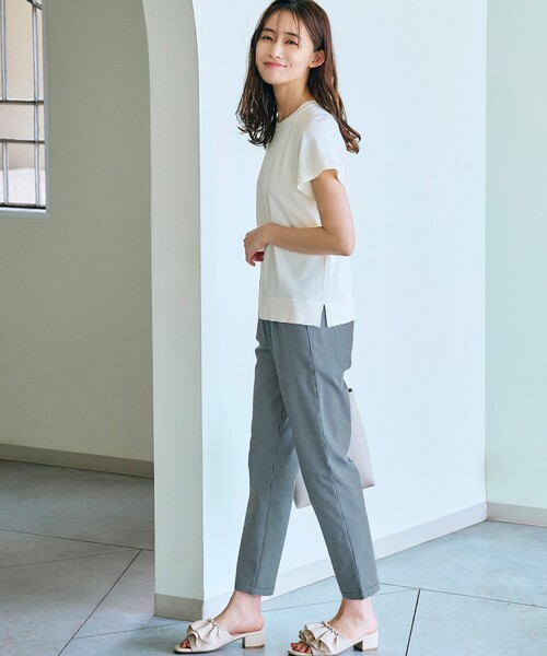 grove（グローブ）の「◆フリルディティールがレディライクなミュールサンダル（サンダル・レディース・ブラック/オフホワイト/ブルー・35/45）」の15枚目の写真