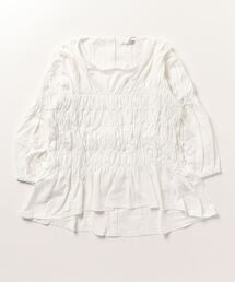 sandy/シャーリングギャザーカットソー