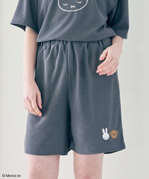 Miffy( ミッフィー)の「【miffy/ミッフィー】パイルリブショートパンツ/ルームウェア(上下別売り)(ルームウェア/パジャマ・レディース・アイボリー/グレー/ネイビー/ホワイト系その他/グレー系その他・LL/M/L)」の5枚目の写真