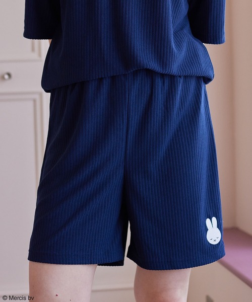 Miffy( ミッフィー)の「【miffy/ミッフィー】パイルリブショートパンツ/ルームウェア(上下別売り)(ルームウェア/パジャマ・レディース・アイボリー/グレー/ネイビー/ホワイト系その他/グレー系その他・LL/M/L)」の1枚目の写真