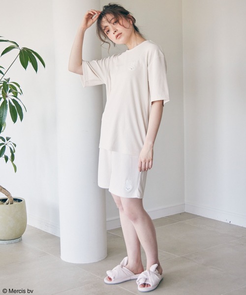 Miffy( ミッフィー)の「【miffy/ミッフィー】パイルリブショートパンツ/ルームウェア(上下別売り)(ルームウェア/パジャマ・レディース・アイボリー/グレー/ネイビー/ホワイト系その他/グレー系その他・LL/M/L)」の11枚目の写真