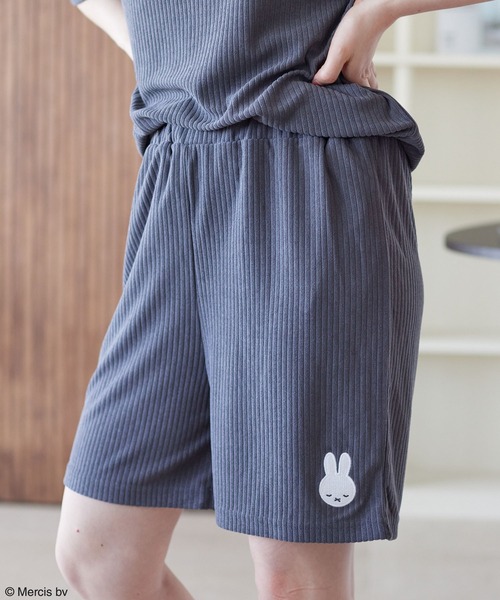Miffy( ミッフィー)の「【miffy/ミッフィー】パイルリブショートパンツ/ルームウェア(上下別売り)(ルームウェア/パジャマ・レディース・アイボリー/グレー/ネイビー/ホワイト系その他/グレー系その他・LL/M/L)」の9枚目の写真