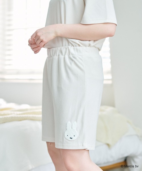 Miffy（ ミッフィー）の「【miffy/ミッフィー】パイルリブショートパンツ/ルームウェア（上下別売り）（ルームウェア/パジャマ・レディース・アイボリー/グレー/ネイビー/ホワイト系その他/グレー系その他・LL/M/L）」の20枚目の写真