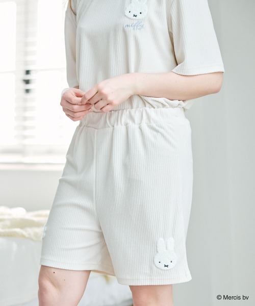 Miffy（ ミッフィー）の「【miffy/ミッフィー】パイルリブショートパンツ/ルームウェア（上下別売り）（ルームウェア/パジャマ・レディース・アイボリー/グレー/ネイビー/ホワイト系その他/グレー系その他・LL/M/L）」の13枚目の写真