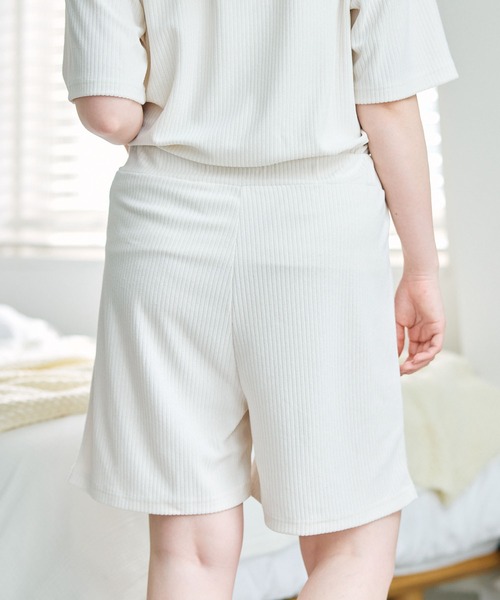 Miffy（ ミッフィー）の「【miffy/ミッフィー】パイルリブショートパンツ/ルームウェア（上下別売り）（ルームウェア/パジャマ・レディース・アイボリー/グレー/ネイビー/ホワイト系その他/グレー系その他・LL/M/L）」の12枚目の写真