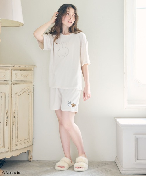 Miffy( ミッフィー)の「【miffy/ミッフィー】パイルリブショートパンツ/ルームウェア(上下別売り)(ルームウェア/パジャマ・レディース・アイボリー/グレー/ネイビー/ホワイト系その他/グレー系その他・LL/M/L)」の20枚目の写真