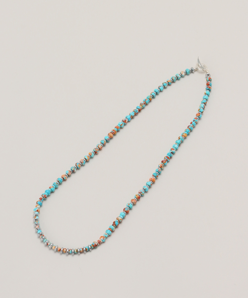 mikia（ミキア）の「【mikia/ミキア】 turquoise red shell  hematite necklace（ネックレス・レディース・その他11・FREE）」の2枚目の写真