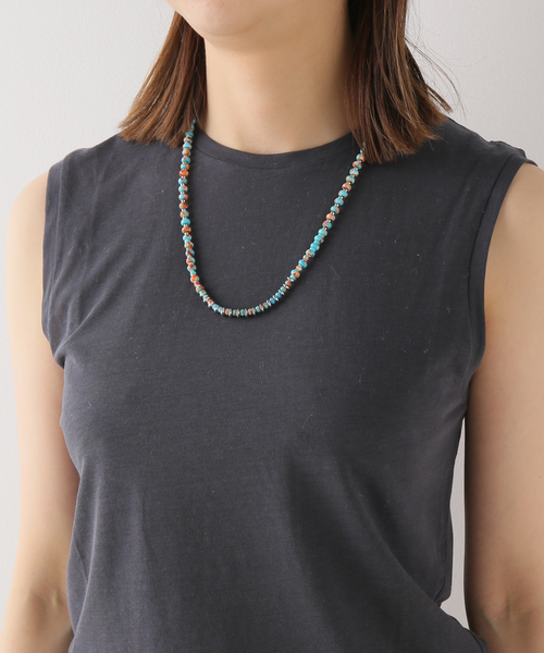 mikia（ミキア）の「【mikia/ミキア】 turquoise red shell  hematite necklace（ネックレス・レディース・その他11・FREE）」の11枚目の写真