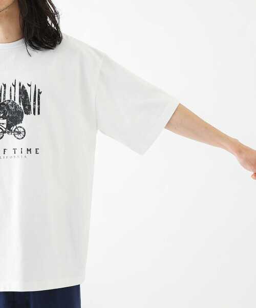 URBAN RESEARCH Sonny Label（アーバンリサーチサニーレーベル）の「ベアーモチーフグラフィックTシャツ（Tシャツ/カットソー・メンズ・レッド/チャコールグレー/オフホワイト・LARGE/MEDIUM）」の12枚目の写真