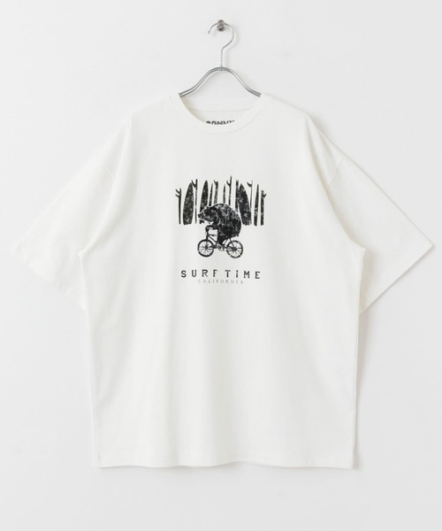 URBAN RESEARCH Sonny Label（アーバンリサーチサニーレーベル）の「ベアーモチーフグラフィックTシャツ（Tシャツ/カットソー・メンズ・レッド/チャコールグレー/オフホワイト・LARGE/MEDIUM）」の13枚目の写真