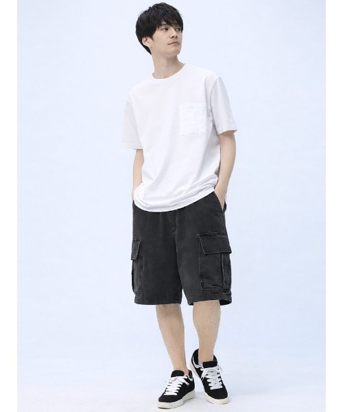 Goodwear(グッドウェア)の「Goodwear USAコットン ポケット クルーネック Tシャツ REGULAR 2W7-2500(Tシャツ/カットソー・メンズ・ホワイト/ネイビー/グリーン/ダークグレー/ブラック/オレンジ・L/LL/M)」の18枚目の写真