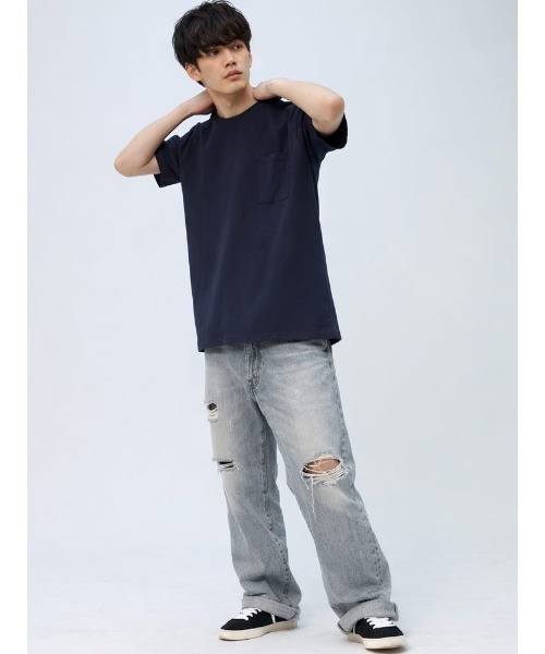 Goodwear(グッドウェア)の「Goodwear USAコットン ポケット クルーネック Tシャツ REGULAR 2W7-2500(Tシャツ/カットソー・メンズ・ホワイト/ネイビー/グリーン/ダークグレー/ブラック/オレンジ・L/LL/M)」の22枚目の写真