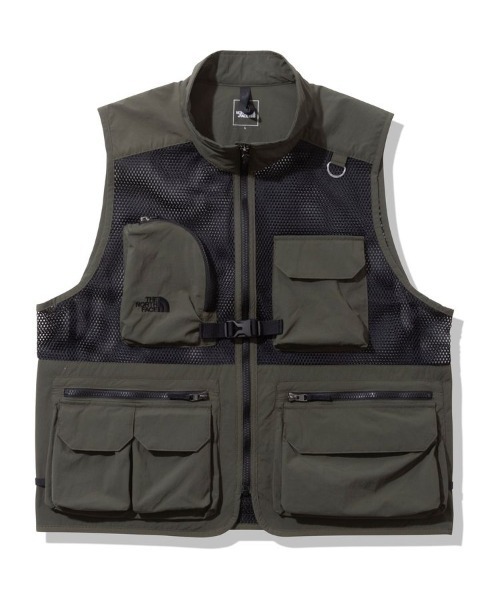 THE NORTH FACE(ザノースフェイス)の「THENORTHFACE/ザ・ノースフェイス/Utility Mesh Vest/ユーティリティ メッシュ ベスト/NP22331(ベスト・メンズ・ブラック/カーキ/ベージュ・L/M)」の3枚目の写真