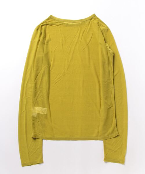 Lull(ルル)の「【Lull / ルル】新色登場!大人気シンプルシンプルシアーカットソー(Tシャツ/カットソー・レディース・ブラック/ホワイト/グリーン系その他/ブルー・ONESIZE)」の16枚目の写真