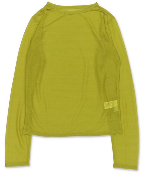 Lull(ルル)の「【Lull / ルル】新色登場!大人気シンプルシンプルシアーカットソー(Tシャツ/カットソー・レディース・ブラック/ホワイト/グリーン系その他/ブルー・ONESIZE)」の7枚目の写真