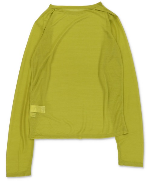 Lull(ルル)の「【Lull / ルル】新色登場!大人気シンプルシンプルシアーカットソー(Tシャツ/カットソー・レディース・ブラック/ホワイト/グリーン系その他/ブルー・ONESIZE)」の8枚目の写真