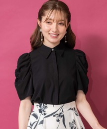 襟付きパワショルシャツ