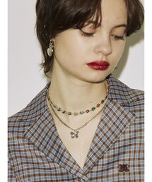 jouetie | カラーバタフライダブルネックレス(ネックレス)