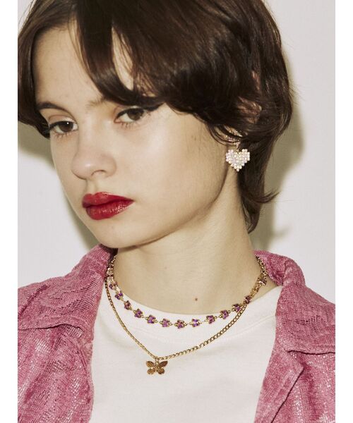 jouetie（ジュエティ）の「カラーバタフライダブルネックレス（ネックレス・レディース・シルバー/ゴールド・FREE）」の8枚目の写真