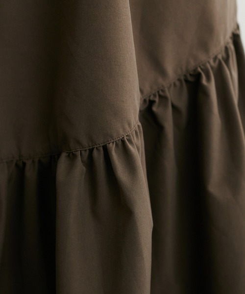 DISCOAT（ディスコート）の「《新色追加》【WEB限定】ラウンドティアードキャミワンピース（ワンピース・レディース・ブラウン/ブラック/ホワイト/グレー/ホワイト系その他/ベージュ・MEDIUM）」の19枚目の写真