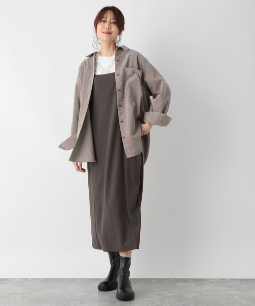 GLOBAL WORK（グローバルワーク）の「イージーケアコーデュロイシャツ/906655（シャツ/ブラウス・レディース・アイボリー/ピンク系その他/ブルー/モカ・FREE）」の12枚目の写真