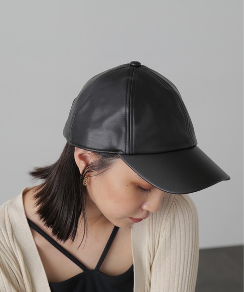 FREE'S MART（フリーズマート）の「PUキャップ（キャップ・レディース・グレー/ブラック・ﾌﾘ-）」の2枚目の写真