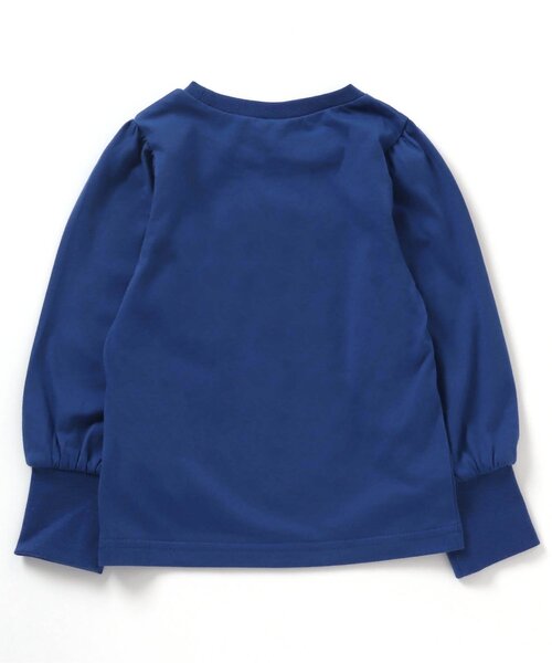 apres les cours(アプレレクール)の「【WEB限定】さくらんぼ・デイジーモチーフパワショルTシャツ(Tシャツ/カットソー・キッズ・チャコール/ラベンダー/アイボリー/ブルー・80/110/90/100/120/140/130)」の9枚目の写真