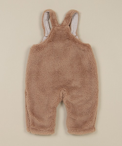 sense of wonder（センスオブワンダー）の「ボアサロペット（サロペット/オーバーオール・キッズ・キナリ/モカ・70-80cm/80-90cm）」の11枚目の写真