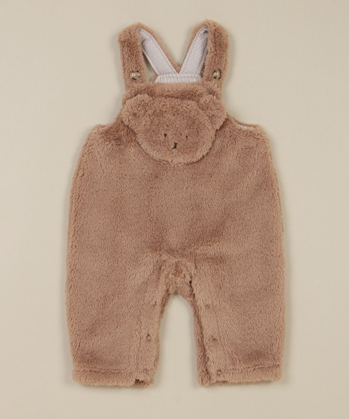 sense of wonder（センスオブワンダー）の「ボアサロペット（サロペット/オーバーオール・キッズ・キナリ/モカ・70-80cm/80-90cm）」の12枚目の写真