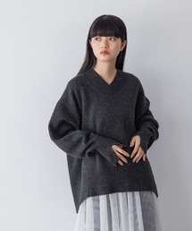 yuw | ウールカシミヤＶネックプルオーバー　969828(ニット/セーター)