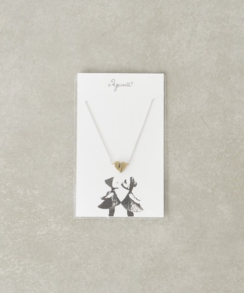 aquvii（アクビ）の「アクビ kissing necklace ハート（ネックレス・レディース・ゴールド/シルバー・フリー）」の3枚目の写真