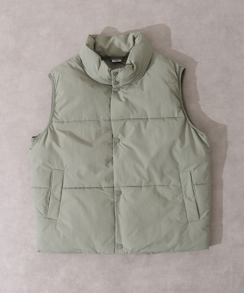 A.T,C in the attic homme(エーティーシーインジアティックオム)の「A.T,C in the attic homme タスラン裏コーティングビッグ中綿ベスト(ダウンベスト・メンズ・カーキ/ブラック/クリーム・M/L)」の4枚目の写真