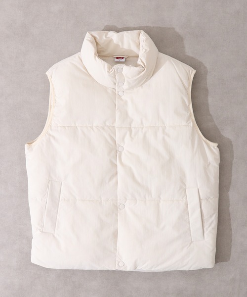 A.T,C in the attic homme(エーティーシーインジアティックオム)の「A.T,C in the attic homme タスラン裏コーティングビッグ中綿ベスト(ダウンベスト・メンズ・カーキ/ブラック/クリーム・M/L)」の15枚目の写真